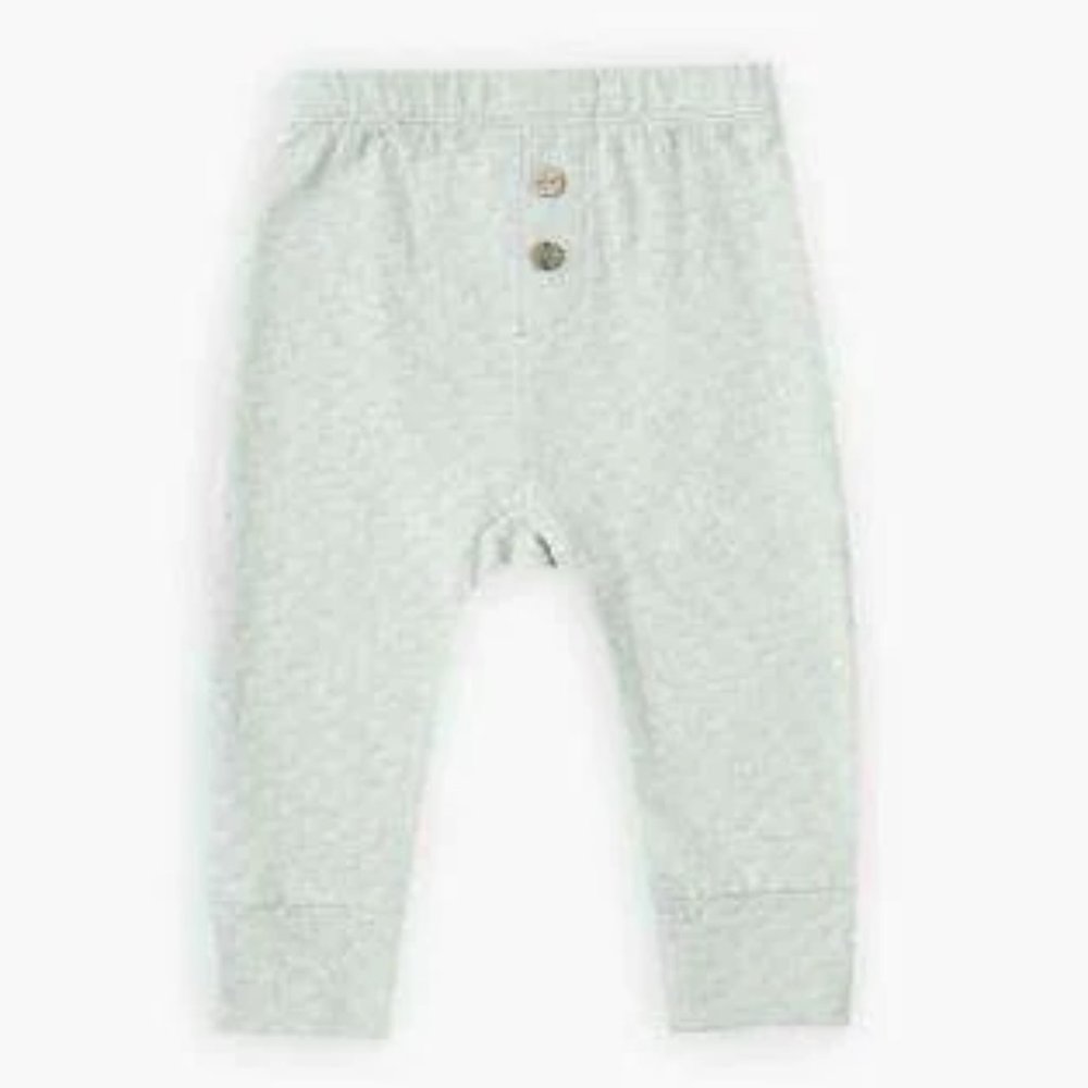 Quincy Mae Pointelle Legging - Sea Glass 18-24 months